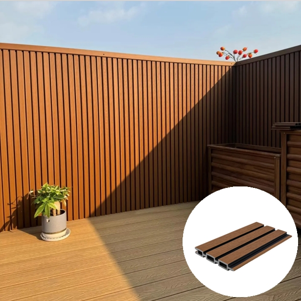 Wind Resistance Waterproof Long Life Wood Plastic Composite WPC Fence
