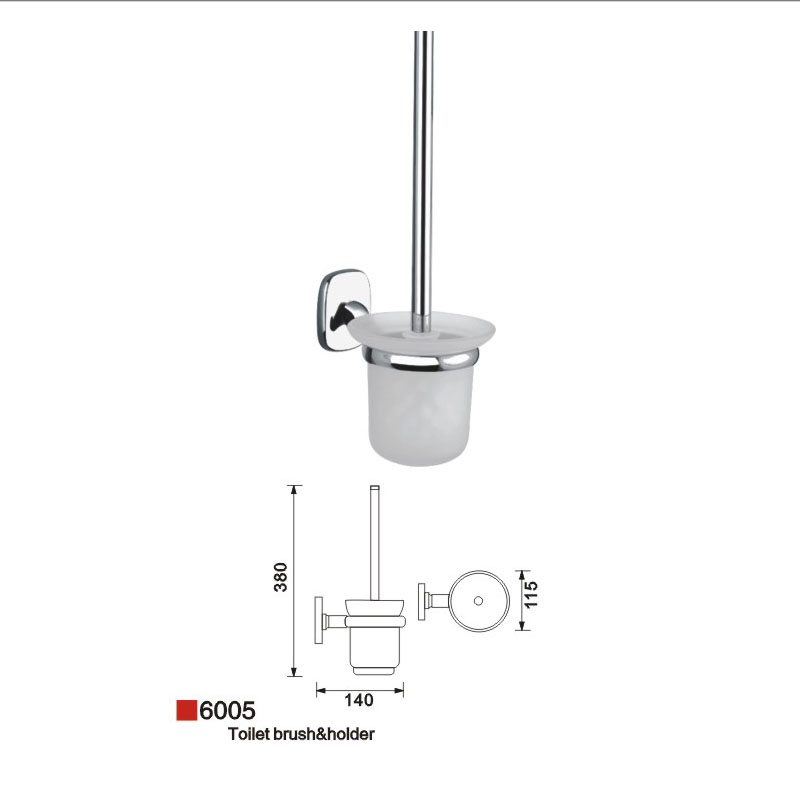 Настенный держатель для туалетного ёршика, хром