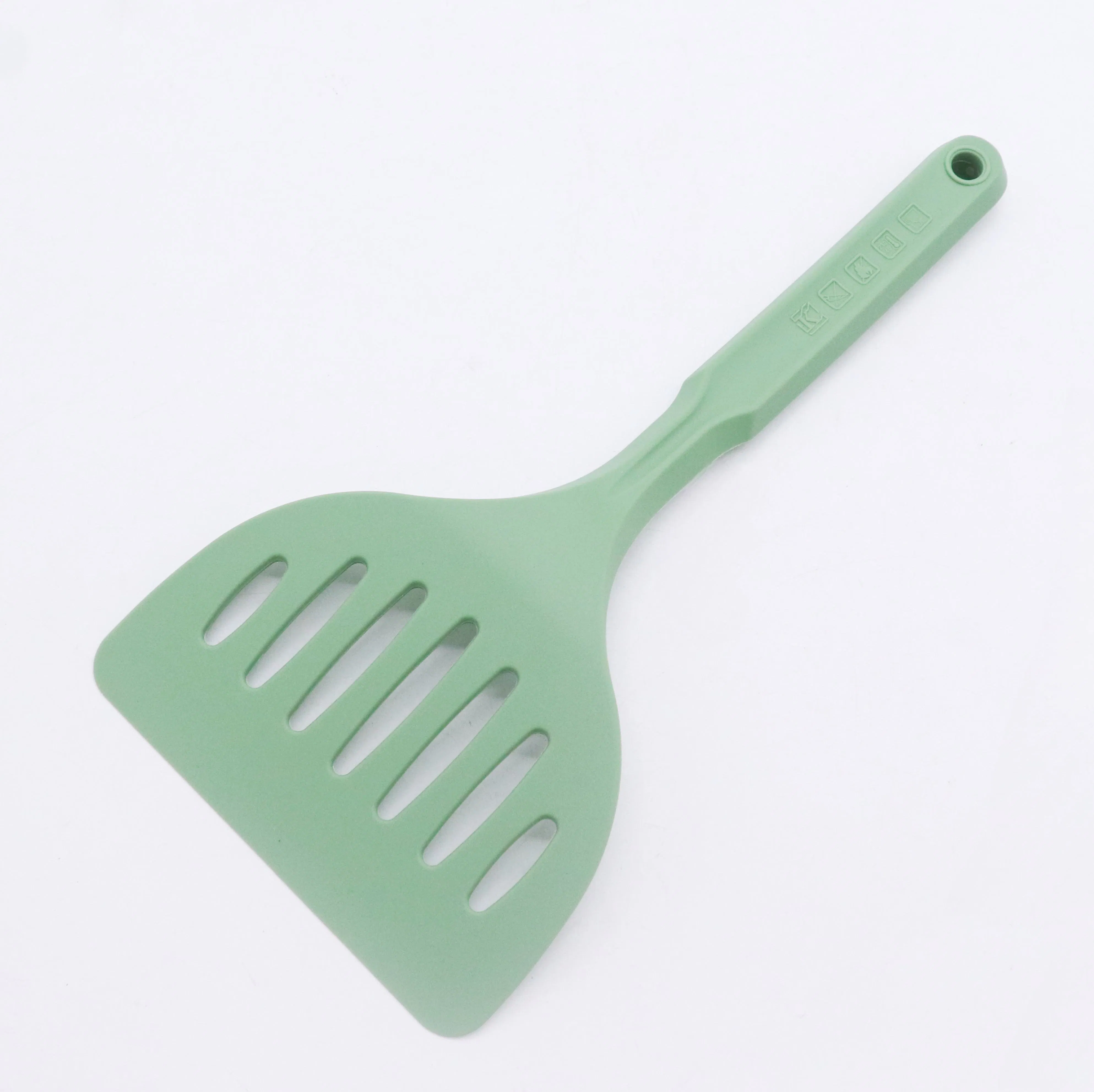 Heat Resistant Cookware Wide Silicone Turner Spatula for Egg Fish Pizza