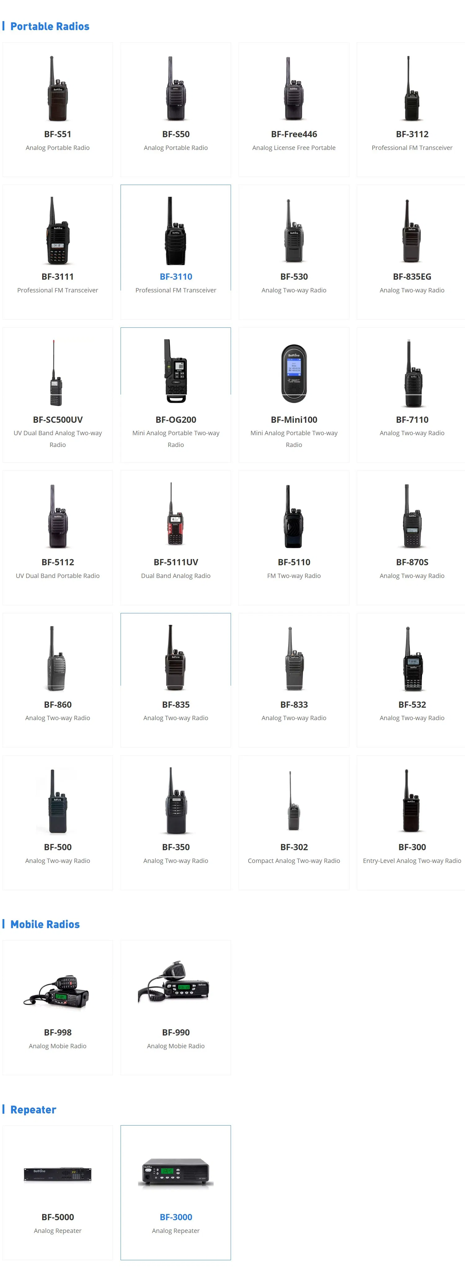 Радиостанция BF-S51 VHF/UHF 16 каналов
