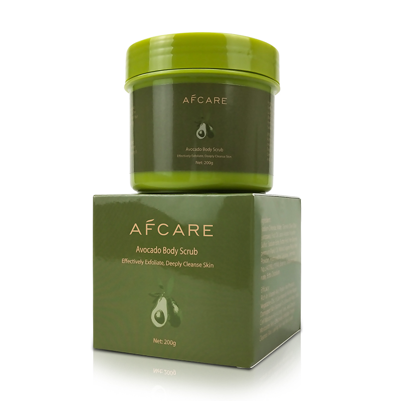 Private Label Body Care Avocado Body Scrub OEM/ODM Whitening Moisturizing The Skin