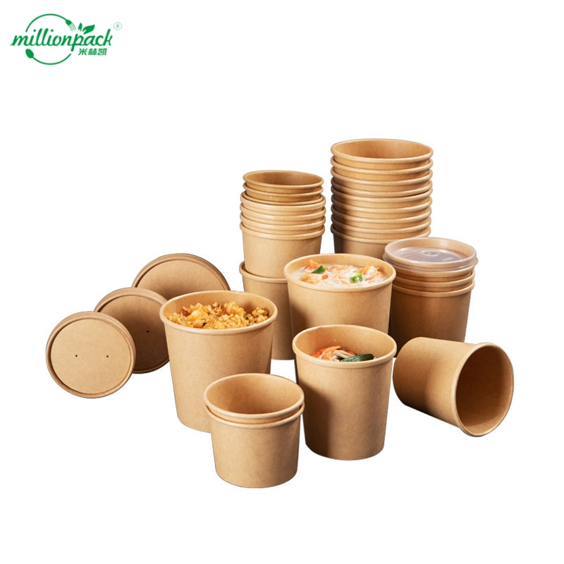 Wholesale Disposable Soup Cup Kraft Paper Bowl for Bulk Purchasing Requirements