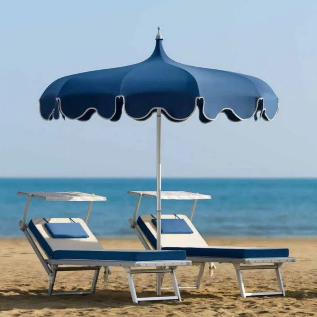 Tropical Beach Umbrella with Windproof Strong Sun Umbrella