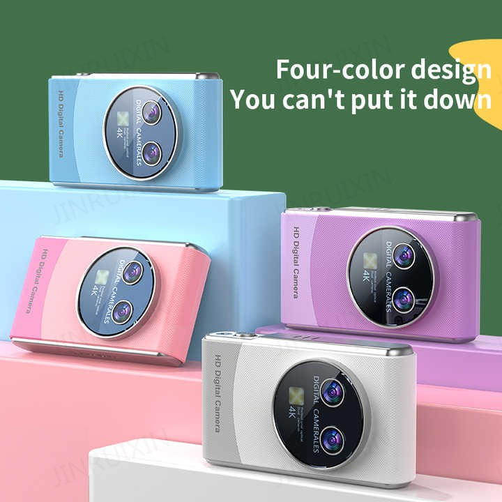 Classic Portable CCD Camera Dual Lens 1080P HD Video Recorder Kids Mini Digital Cameras for Photography