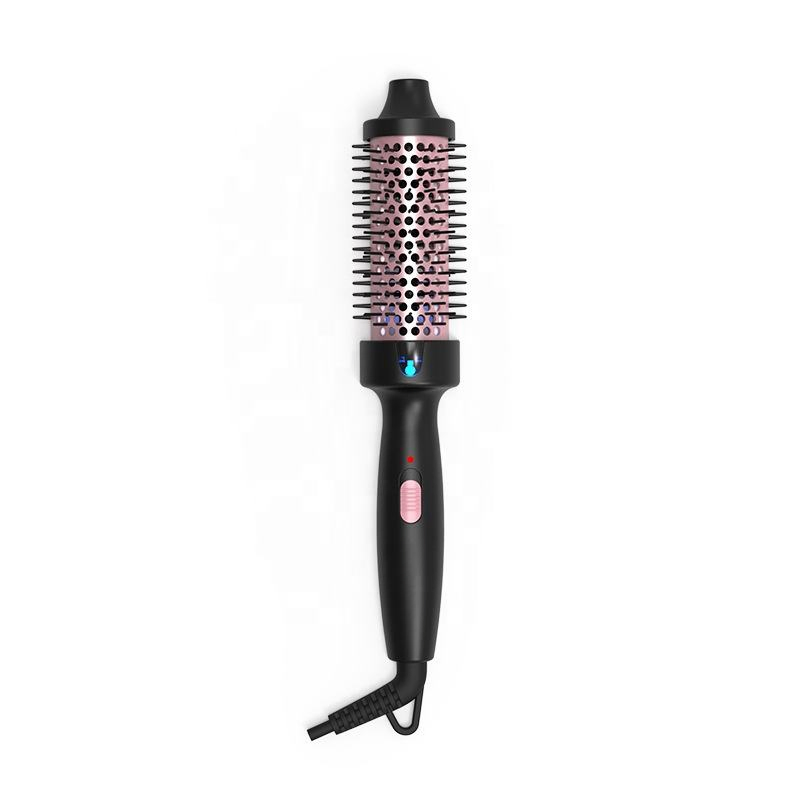 Save Ceramic Barrel Thermal Hair Brush Fast Heating Electric Hot Brushes Multi-Round Curling for Household Use