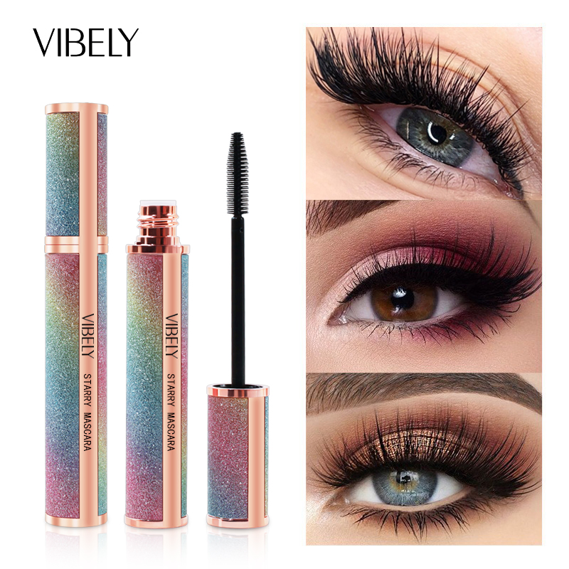 High Quality Waterproof Long Lasting Curling Lengthening 4D Fiber Vegan Black Mascara