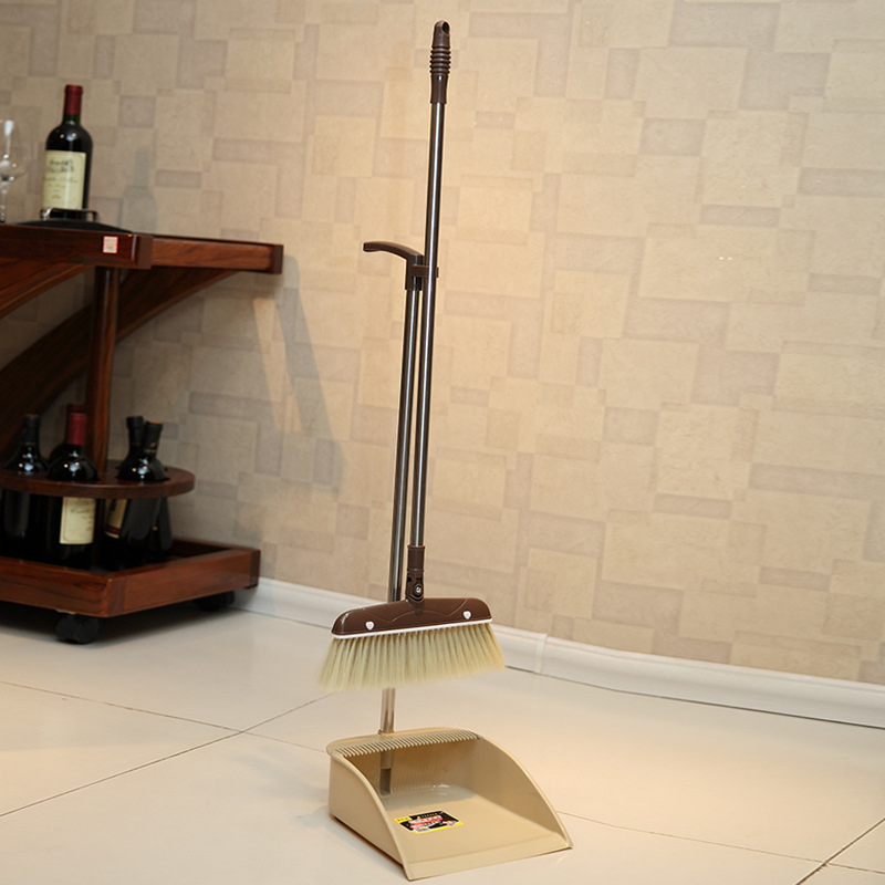 Rotable and Non Dead Corner Scraping Plastic Cleaning Magic Broom Dustpan Set
