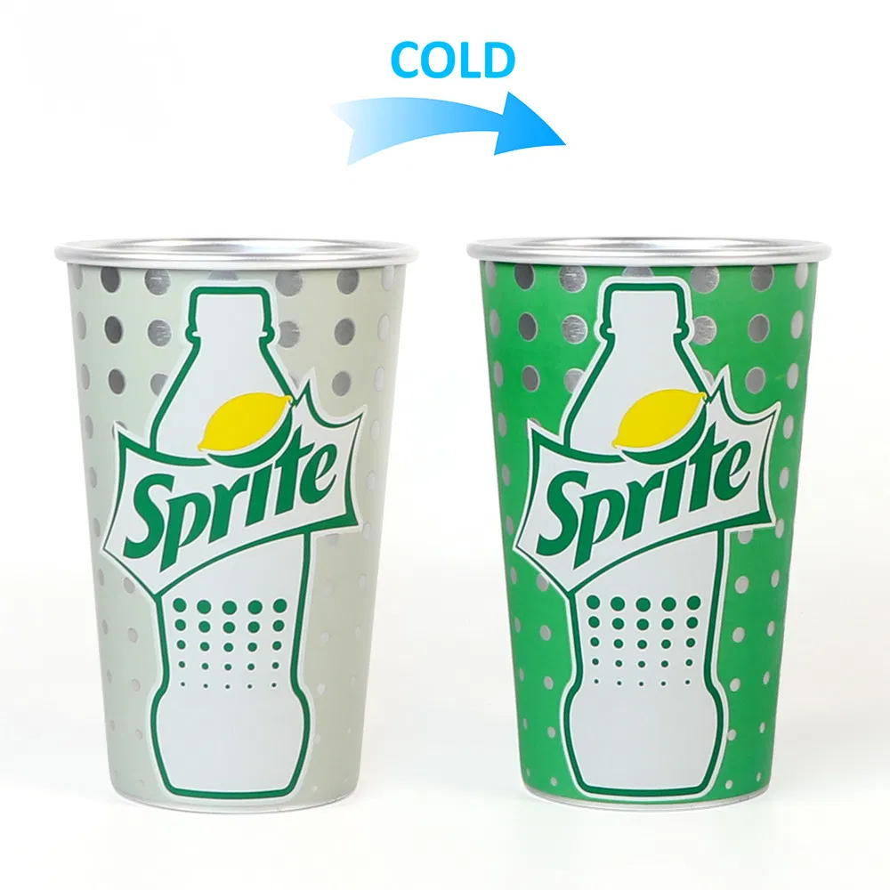 Factory Direct Reusable Aluminum Color Changing Cups 20oz Party Pint Mug Beer Tumblers for Promotion