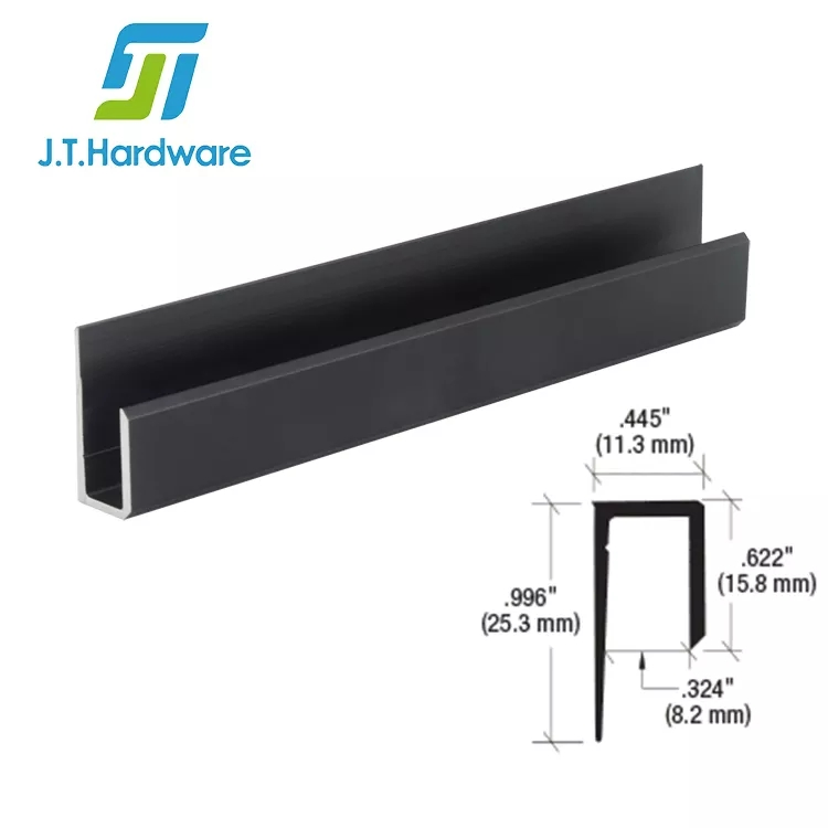 Canadian Style Custom J-Channel Aluminum Alloy Cheap Factory Price Mirror Frame Profiles Aluminum Extrusion Profile for Mirror Mounting