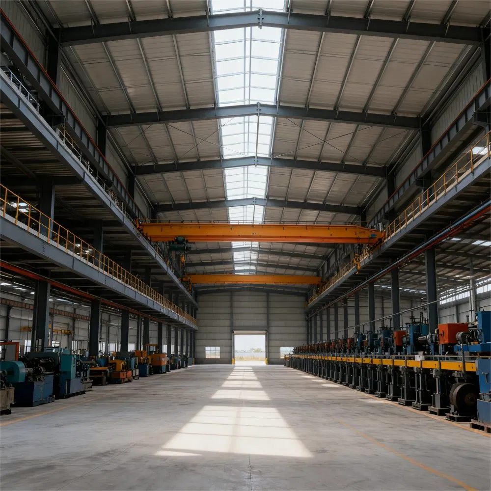 UV-Proof Steel Structure for Outdoor Plazas with Anti-Fading + Anti-Pollution + Anti-Aging Coating Steel Construction