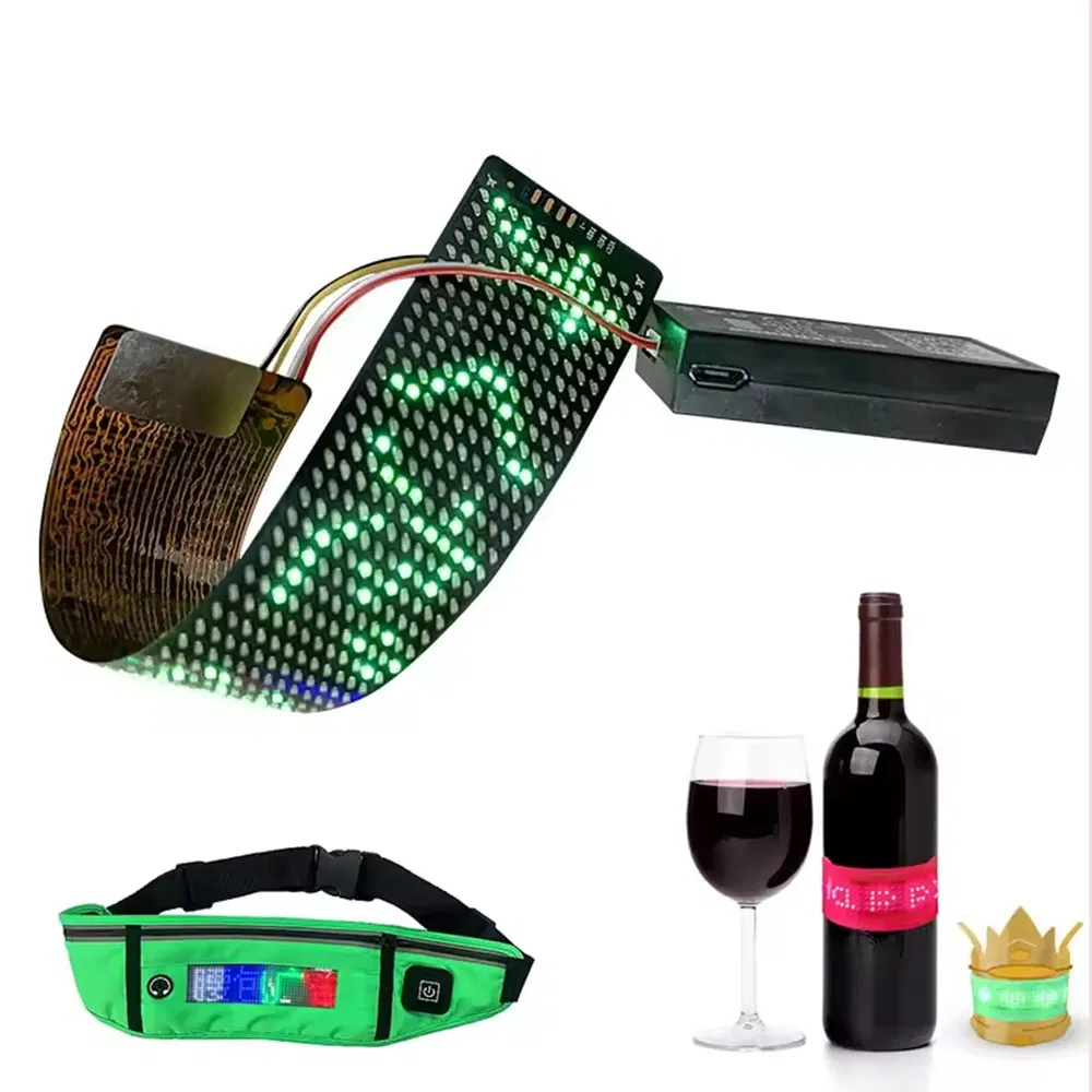 Wholesale Cross-Border Flexible Vest Chest Patch Small Soft Ultra-Thin Outdoor LED Display