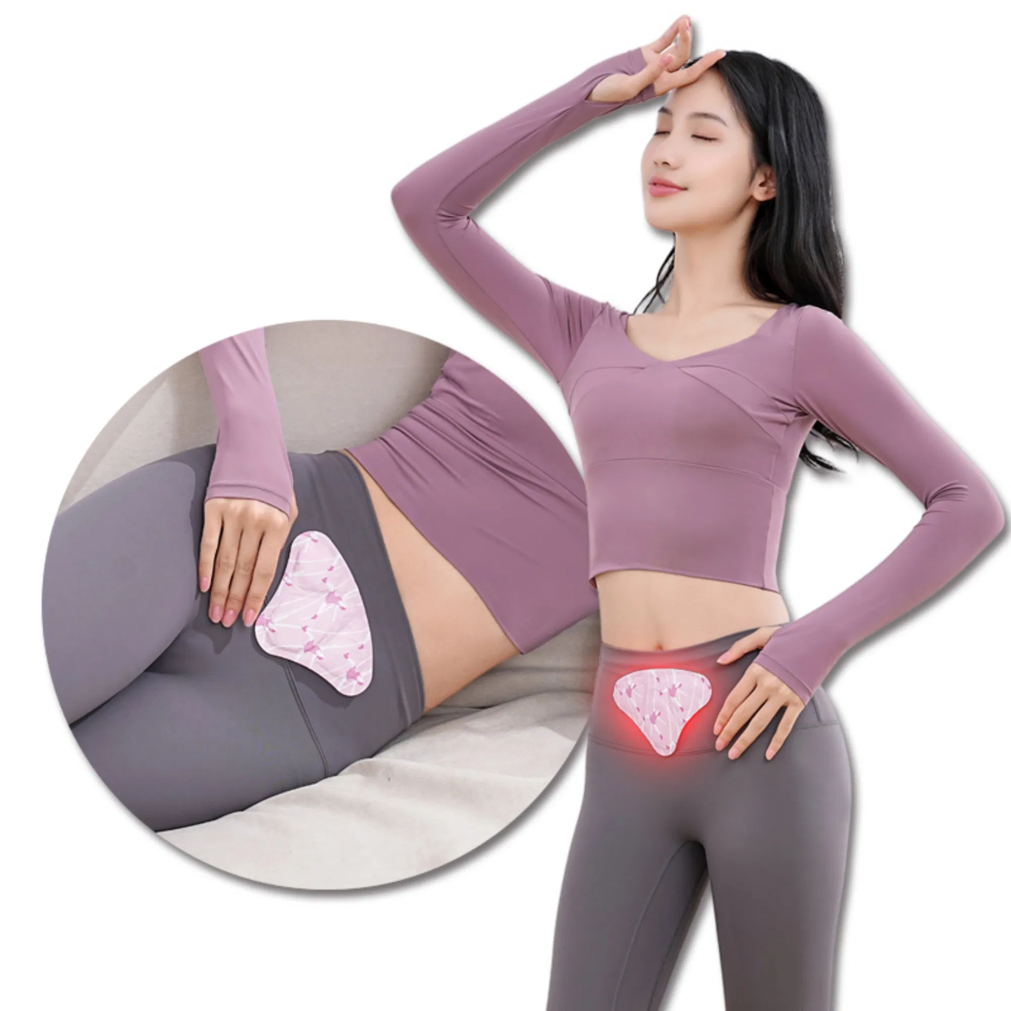 Flexible Bendable Portable Detachable Design Comfortable Abdomen Pain Relief Patch