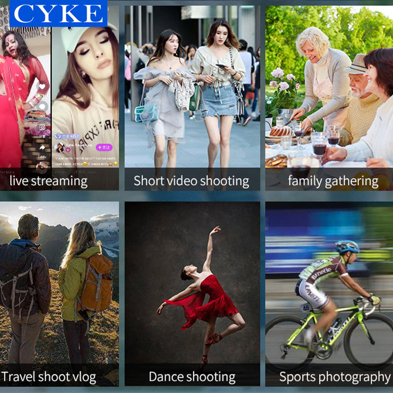 Control The Focal Length Professional Stabilizer Face Tracking Vlog Selfie Stick F6