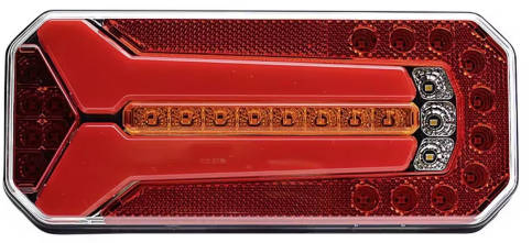 LED задний фонарь для грузовика 6 в 1, 12V/24V