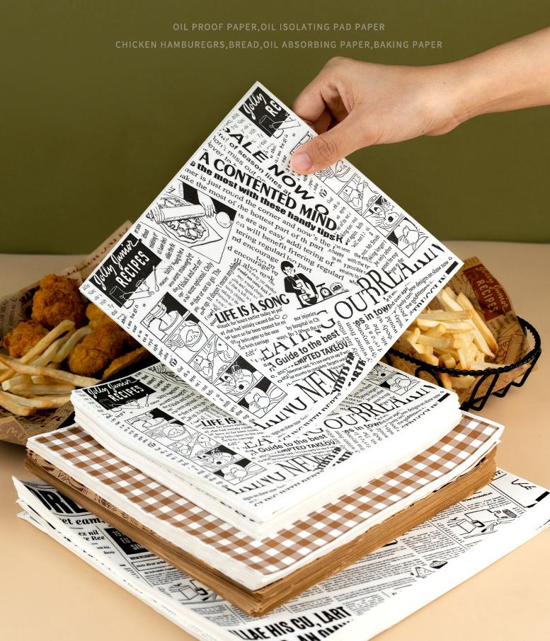 25*25cm 30*30cm Food Grade for Wrapping/Grease Proof Fried Chicken Paper