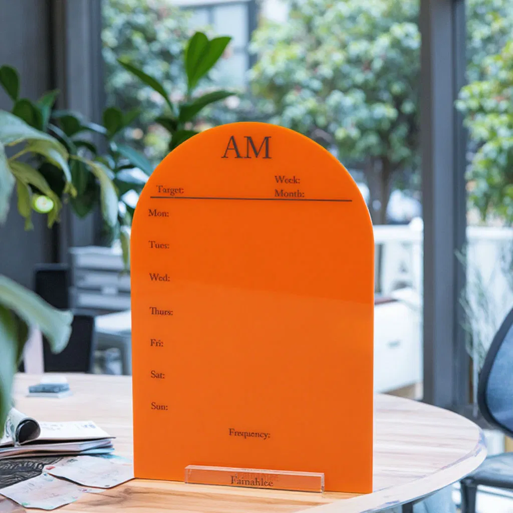 New Trends Premium Acrylic UV Printed Acrylic Table Sign for Home Desk Decorative Sign Use