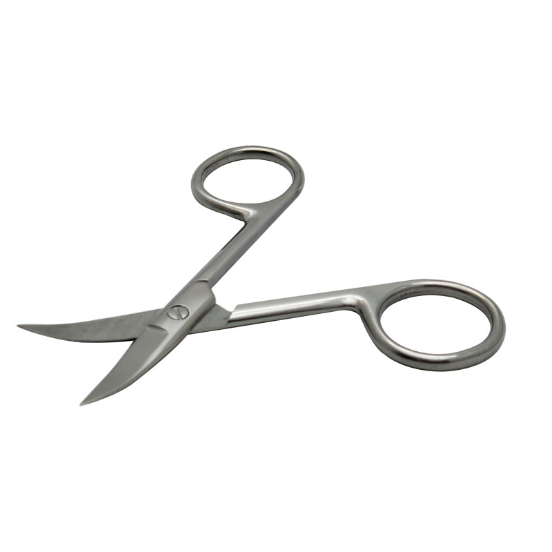 3.5mm Thickness 3.5inch Stainless Steel Eyebrow Manicure Cuticle Scissors