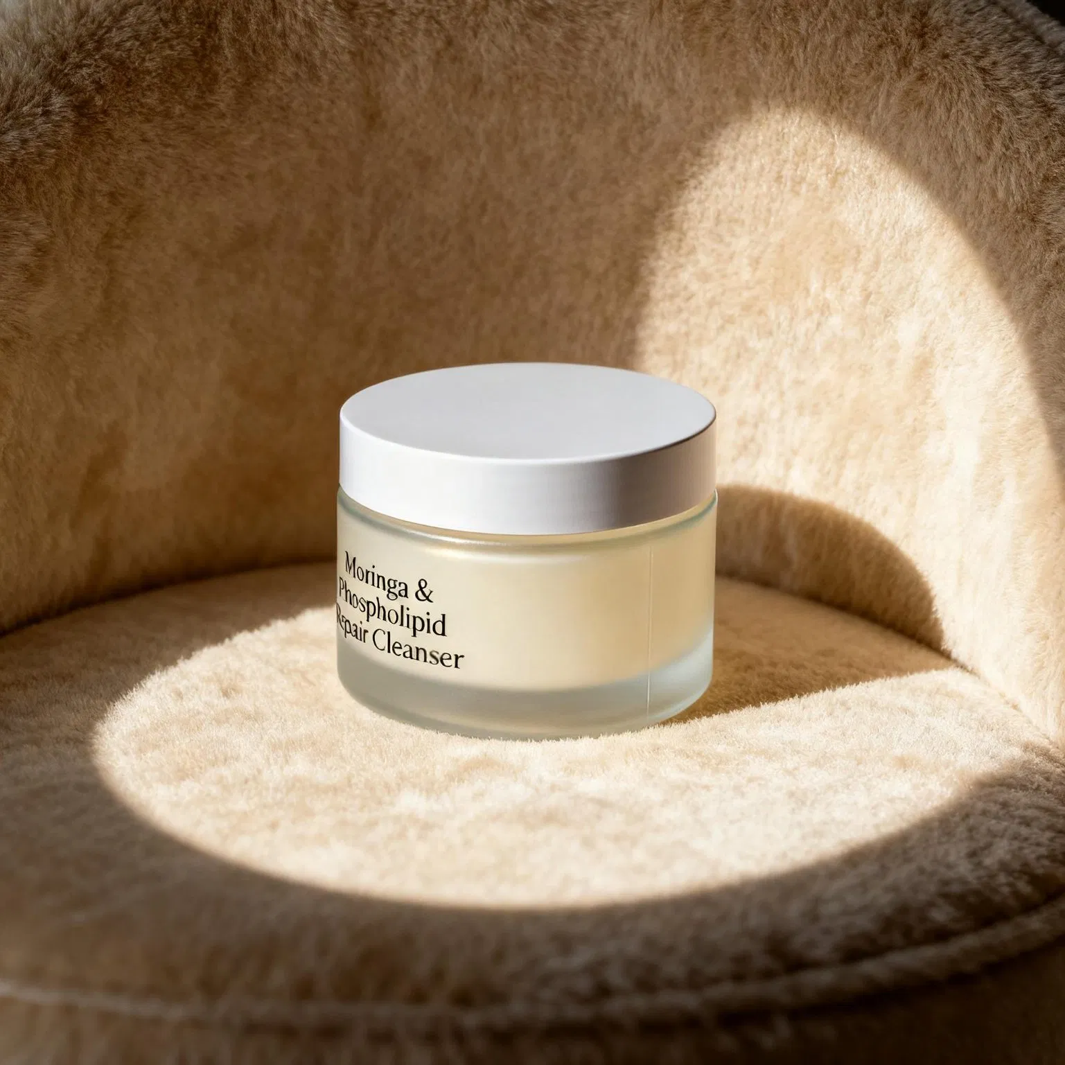 Luxury Non-Stripping and Anti-Redness Face Cleanser with Moringa Seed Extract and Bisabolol for Post-Cleansing Comforted