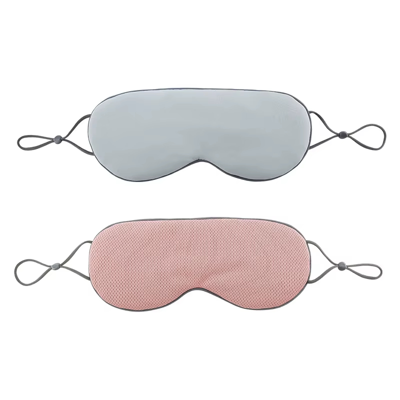Sleep Eye Mask with Adjustable Soft Comfort Eye Shade Block out Light Warm and Cool Double-Sided Use