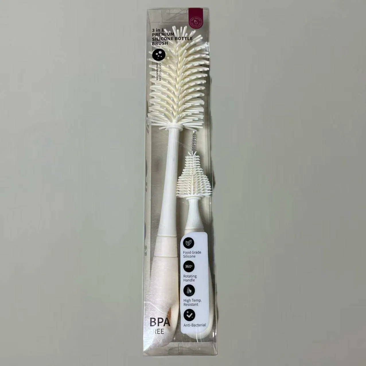 Silicone Bottle Brush Newborn Baby Specific Pacifier Brush