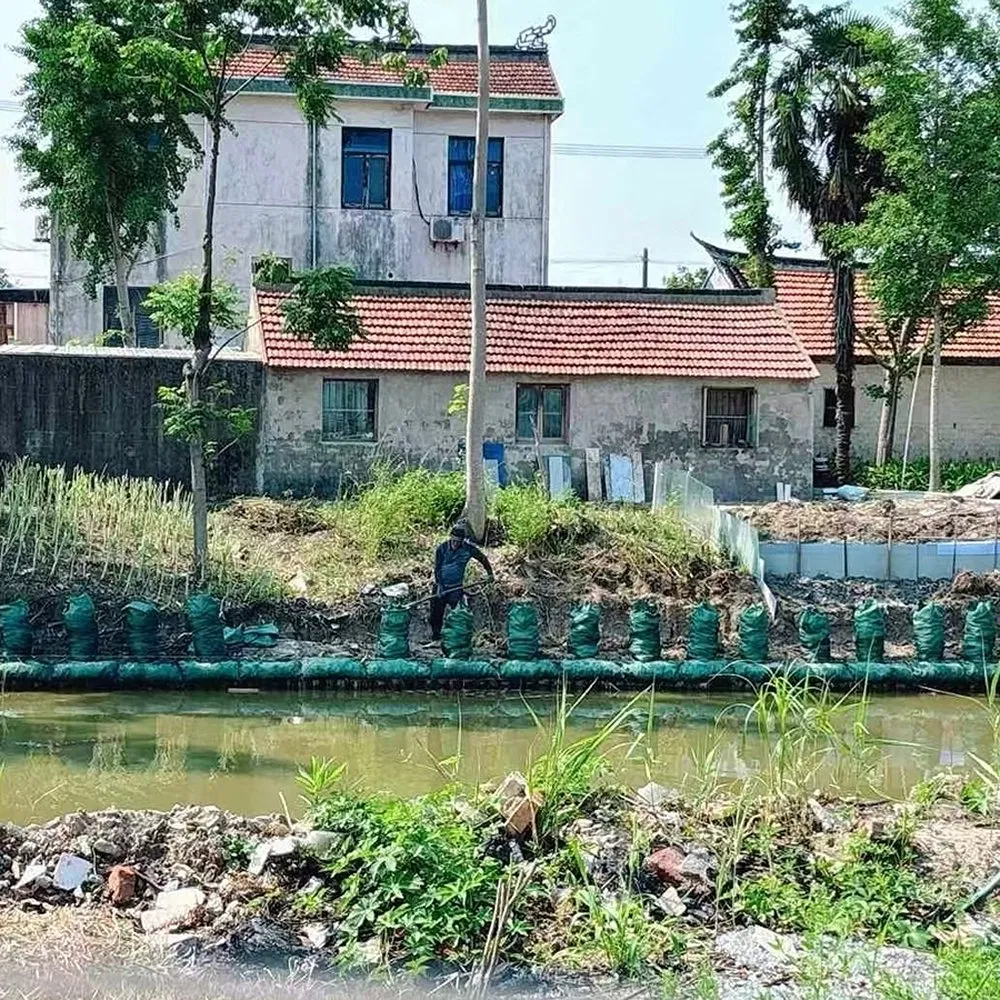 Exceptional Strength Geotextile Woven Retaining Wall Green Ecological Bag for River Restoration