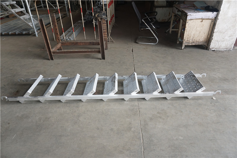 BS1139 Galvanized Scaffolding Parts Metal Stair Steel Q235 Ladder Scaffold Staircase
