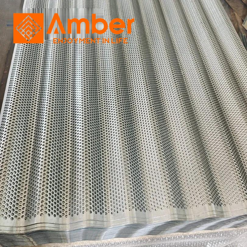 5mm Hexagon Hole Honeycomb Aluminium Metal Corrugated Perforated Sheet