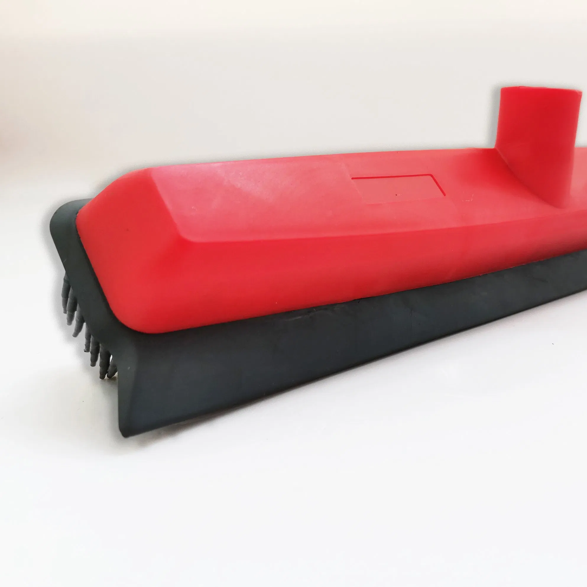 OEM Rubber Floor Broom Carpet Rake Rubber Broom with Soft Squeegee Adjustable Long Handle Pet Hair Removal