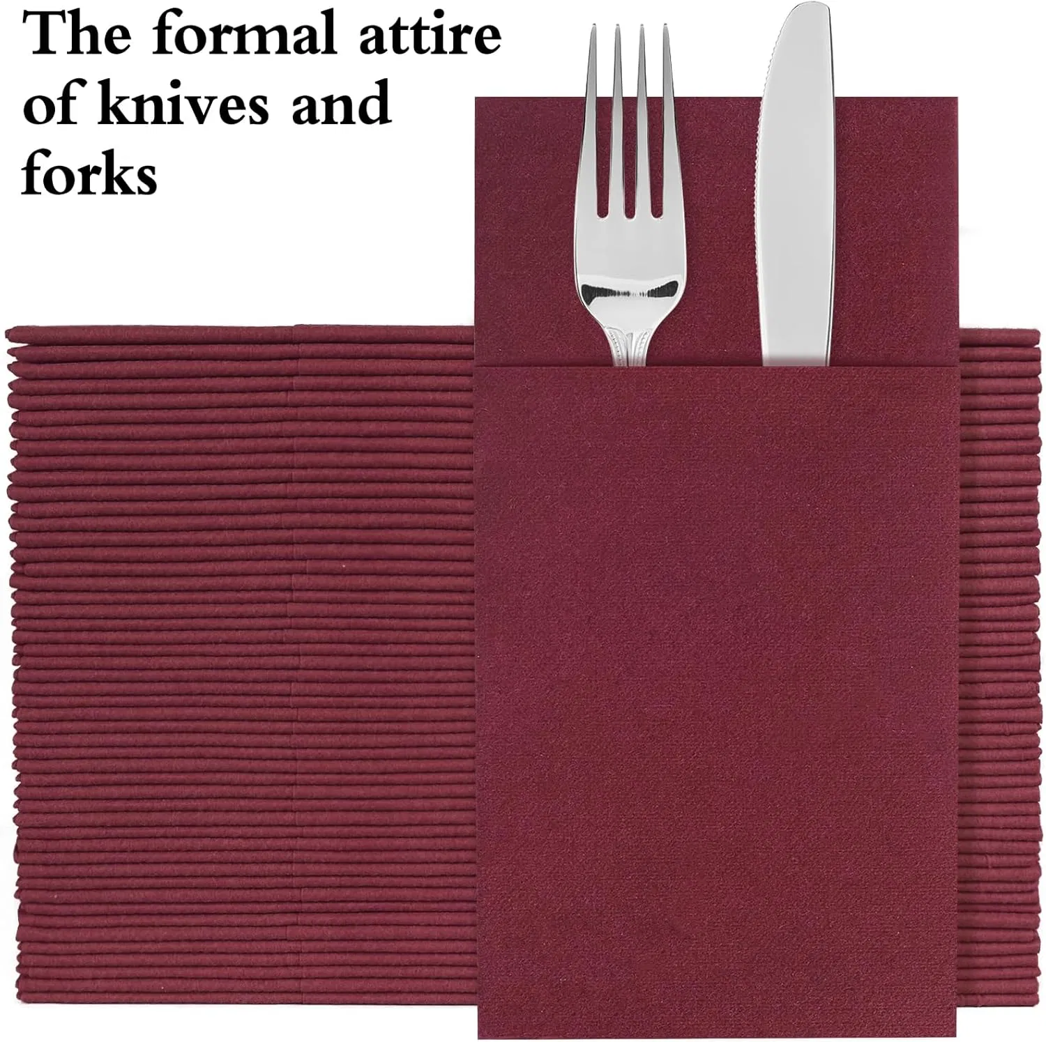 Custom Eco-Friendly Airlaid Napkin with Pocket for Hotel KTV Home