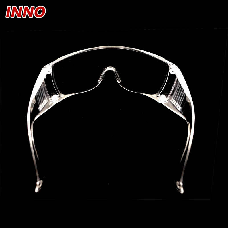 Ino-Aj001 Full Transparent PC Clear Lens Industrial Safety Glasses, Anti Fog, Impact Proof, Eco-Friendly