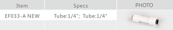 Eastcooler Ef033 Check Valves Adapter Water Fitting