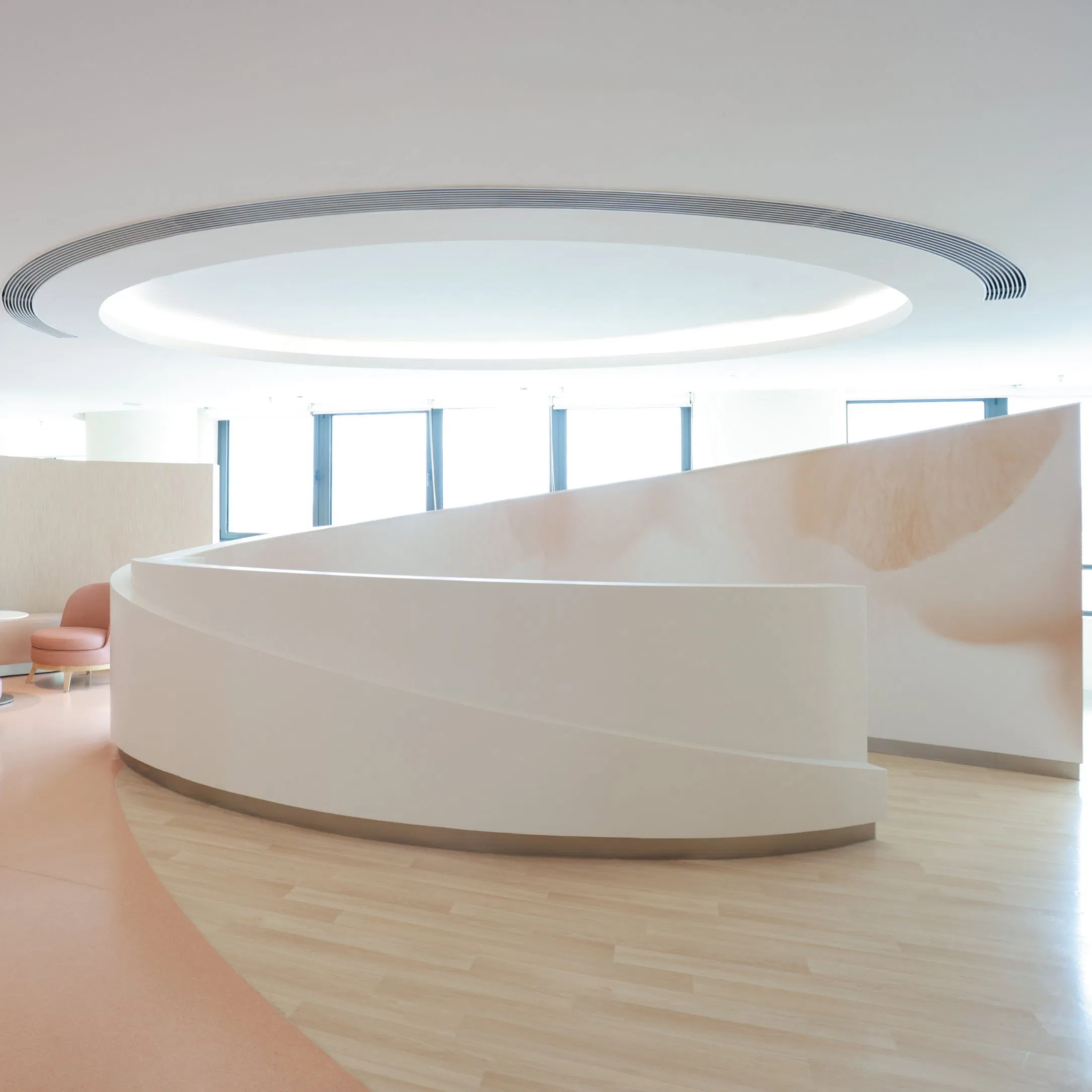 Hygienic Artificial Stone Solid White Color Pure Acrylic Solid Surface Sheet for Counter Tops