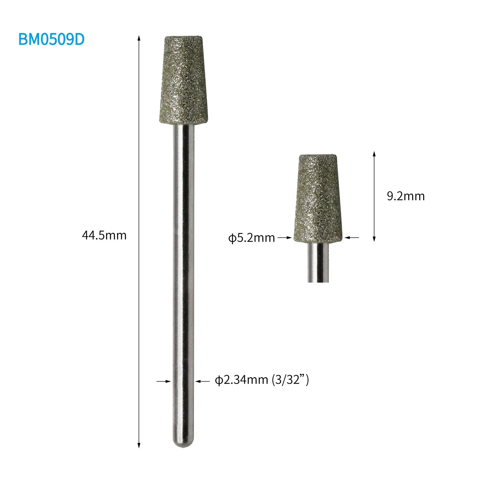 Taper Cylinder Diamond Burr Manicure Pedicure Nail Drill Bit