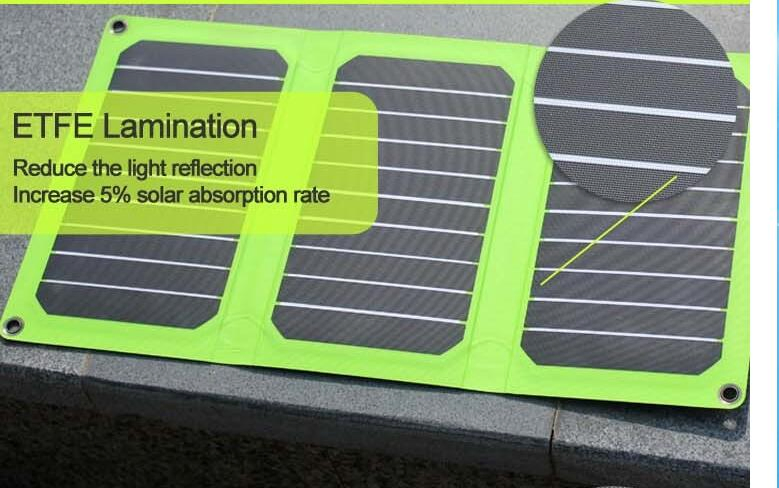 21W Sunpower Solar USB Portable Mobile Phone Battery Power Foldable Panel Charger Power Best