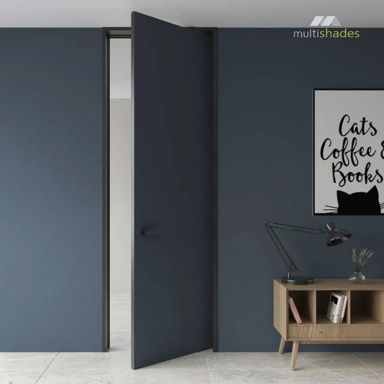 Multishades High End Interior Door High Quality Aluminum Wood Door Concise Design Interior Door Customized Color