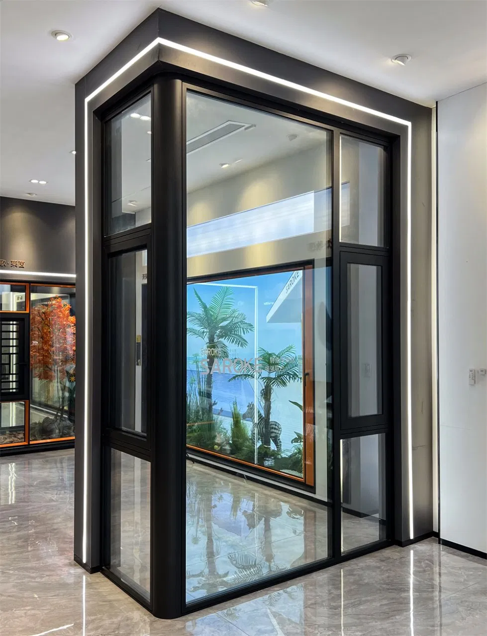 Morden Automatic Smart Home Glass Window System