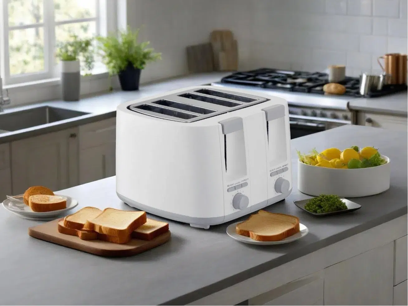 Premium 4 Slice Cool Touch Toaster with Adjustable Browning Control