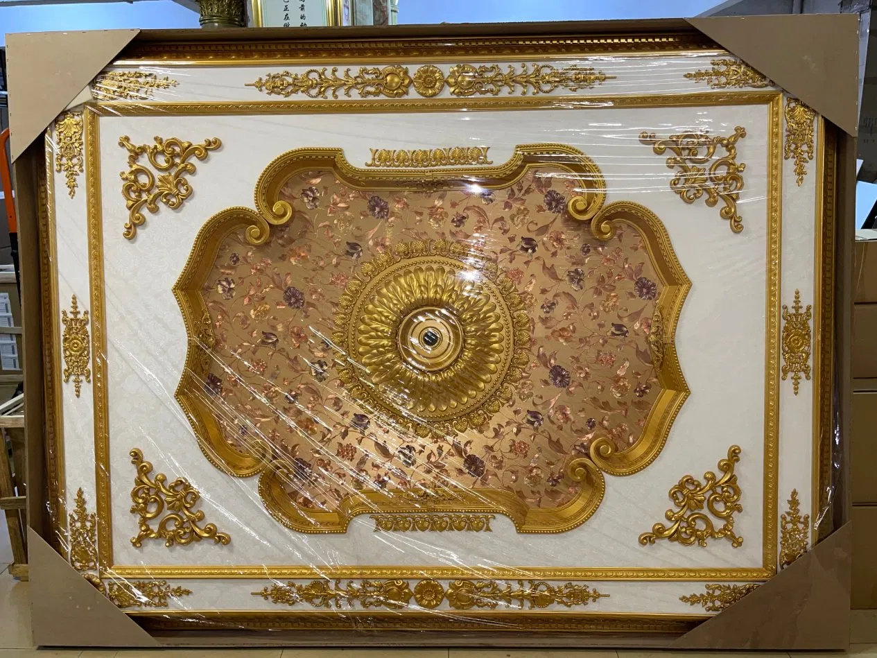 Ceiling Lamp, Board, Ceiling Tiles, Polyurethane Suspended Ceiling PU Ceiling Panel for Interior Decoration