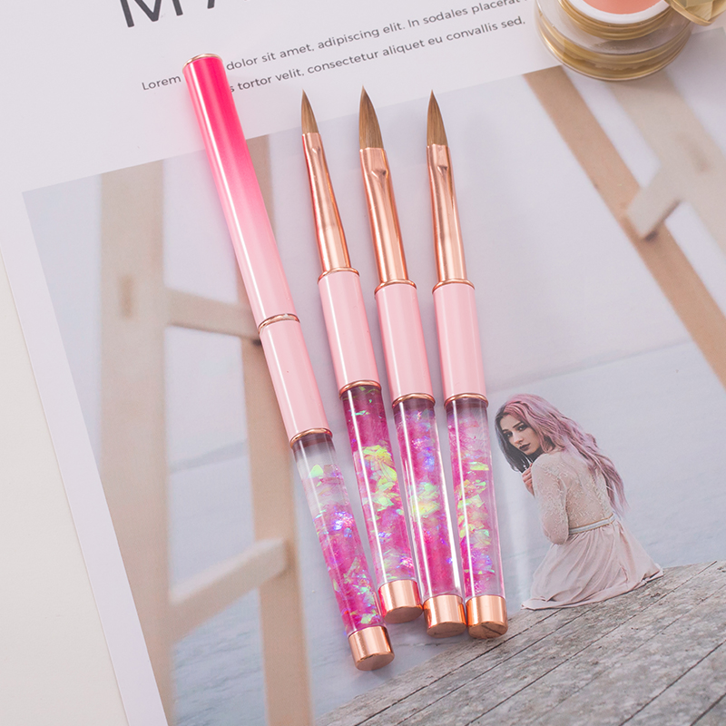 Guyo Pink Kolinsky Acrylic Nail Art Brush for Nail Beauty