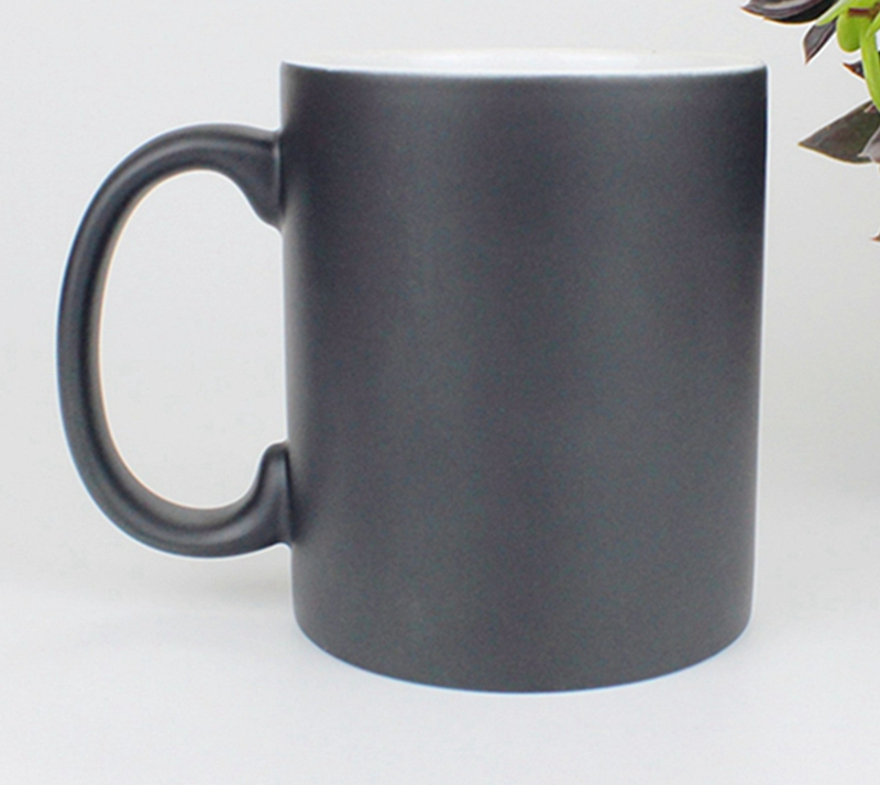 Customized Logo Col. Changing Coffee Tumblers Sublimation Ceramic Porcelain Mug