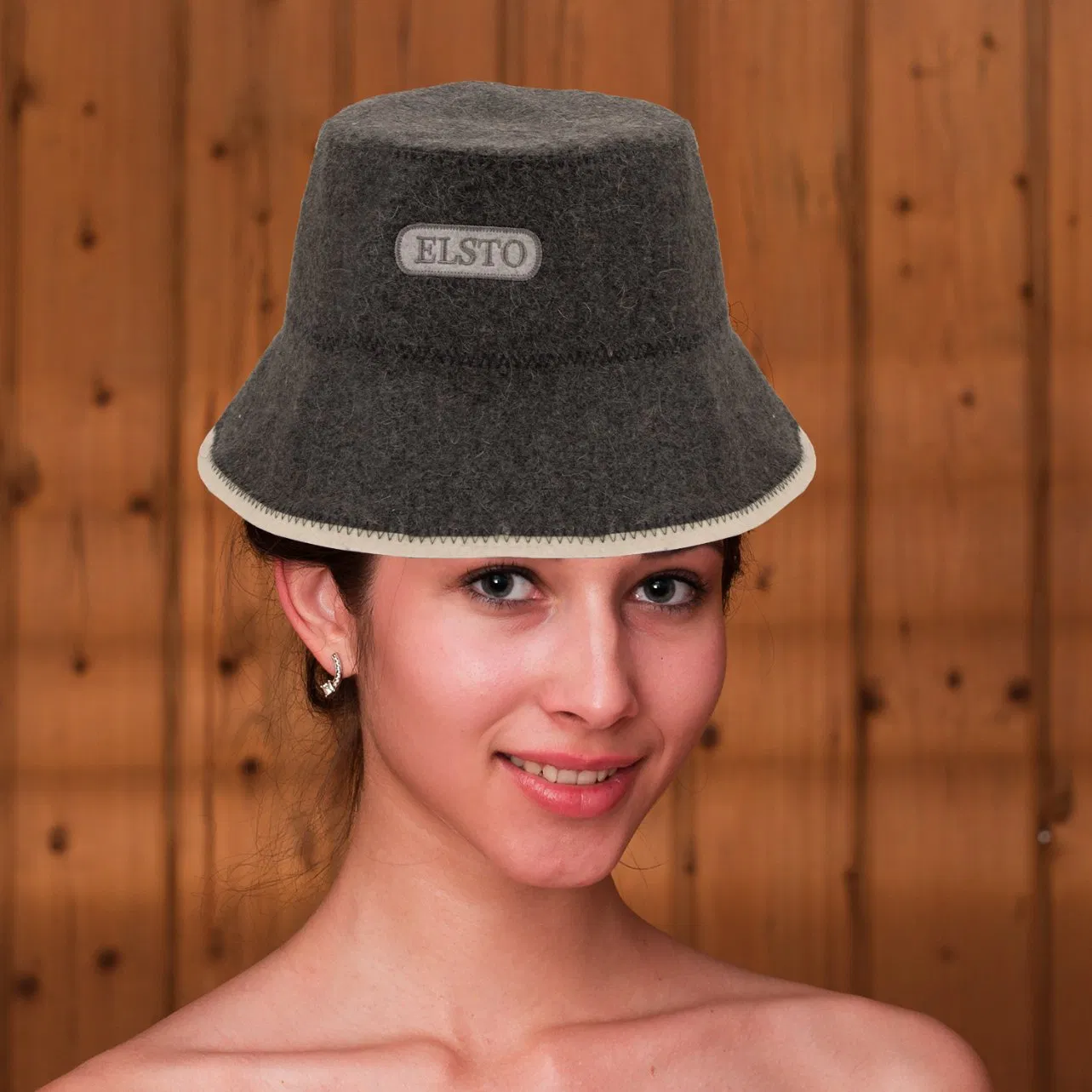 Hot Selling Cheap Wool Felt Sauna Hat Russian Sauna Cap