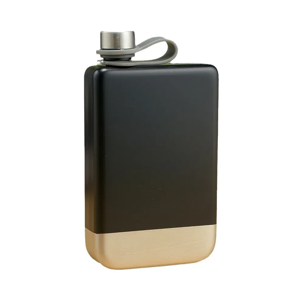 Square Shape Portable 304 Stainless Steel Hip Flask