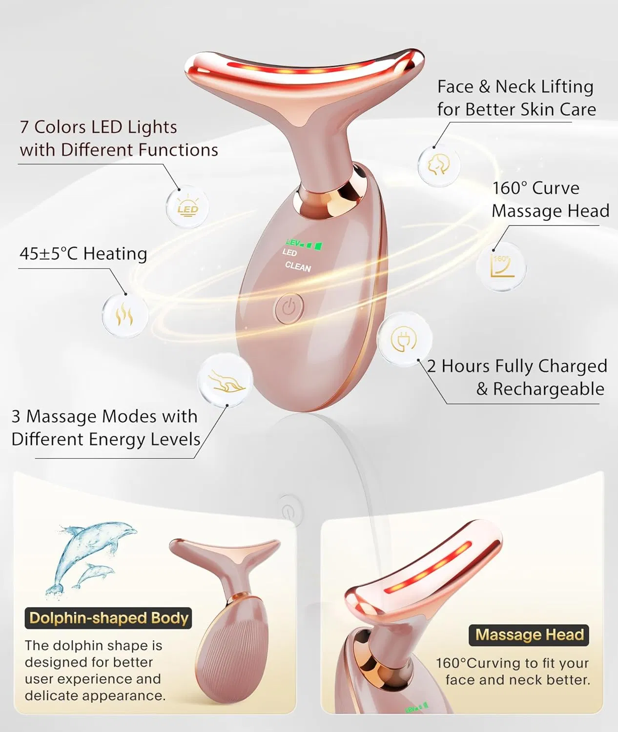 Multifunctional Facial Massagerfor Health Care and Beauty Routine