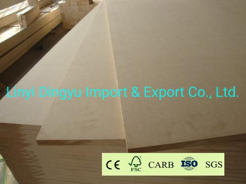 Factory Supply 2-18mm Raw MDF / Melamine Faced MDF Plain MDF