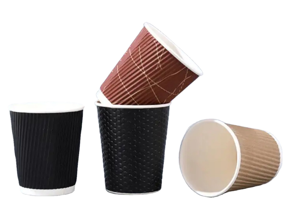 China Manufacture Professional Paper Cup for Fast Food Double Wall Paper Cups Disposable Single Wall Tea Coffee Paper Cup