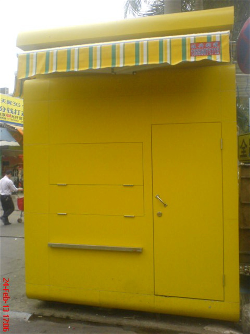 Multiple Colors Street Mobile LED Outdoor Food Kiosk with Powder Coating