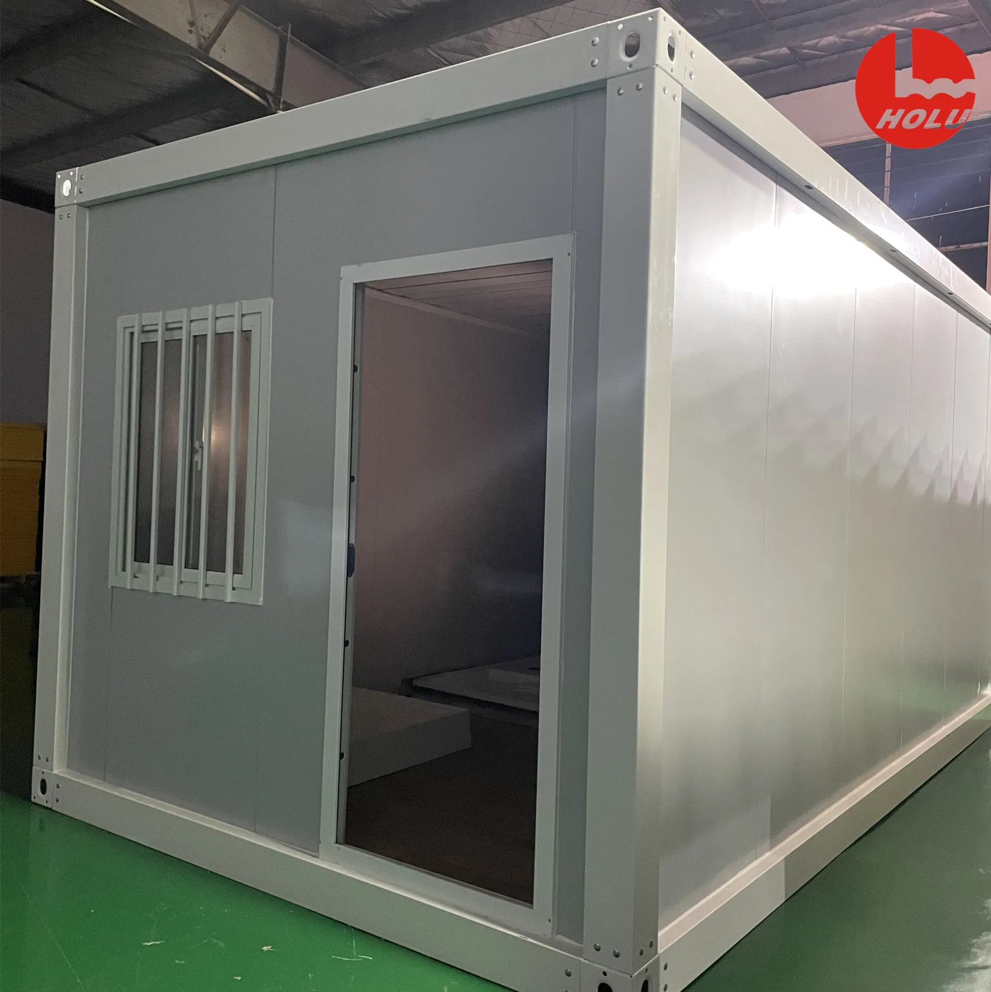 Portable, Quick-Assemble, Weather-Resistant & Multi-Functional Temporary-to-Permanent Space-Efficient Steel Structure House for Construction Sites, Offices & Em