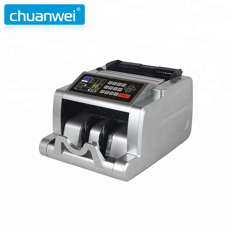 Al-5300t Euro Mix Value Banknote Money Counter with UV Mg IR Counterfeit Detection