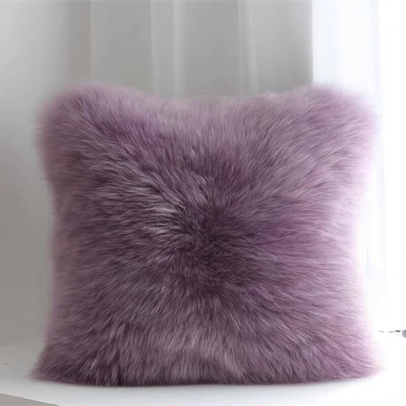 Polyester Faux Fur Cushion of Body Pillow Travel Sleeping Mat Sofa Cover