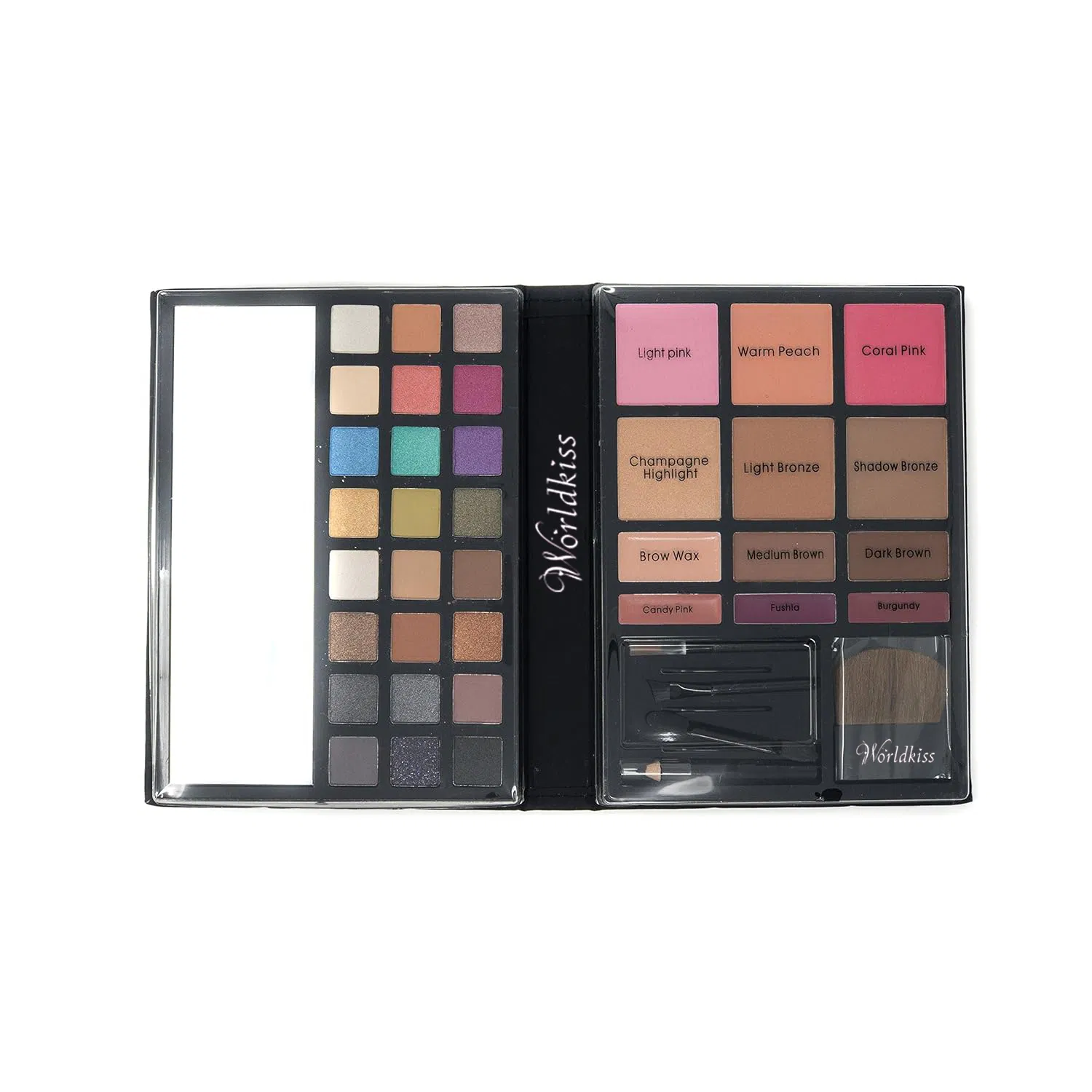 Professional Eyeshadow Lip Gloss Blush Highlighter Bronzer Eyebrow Powder Eyeliner Brushes Makeup Set